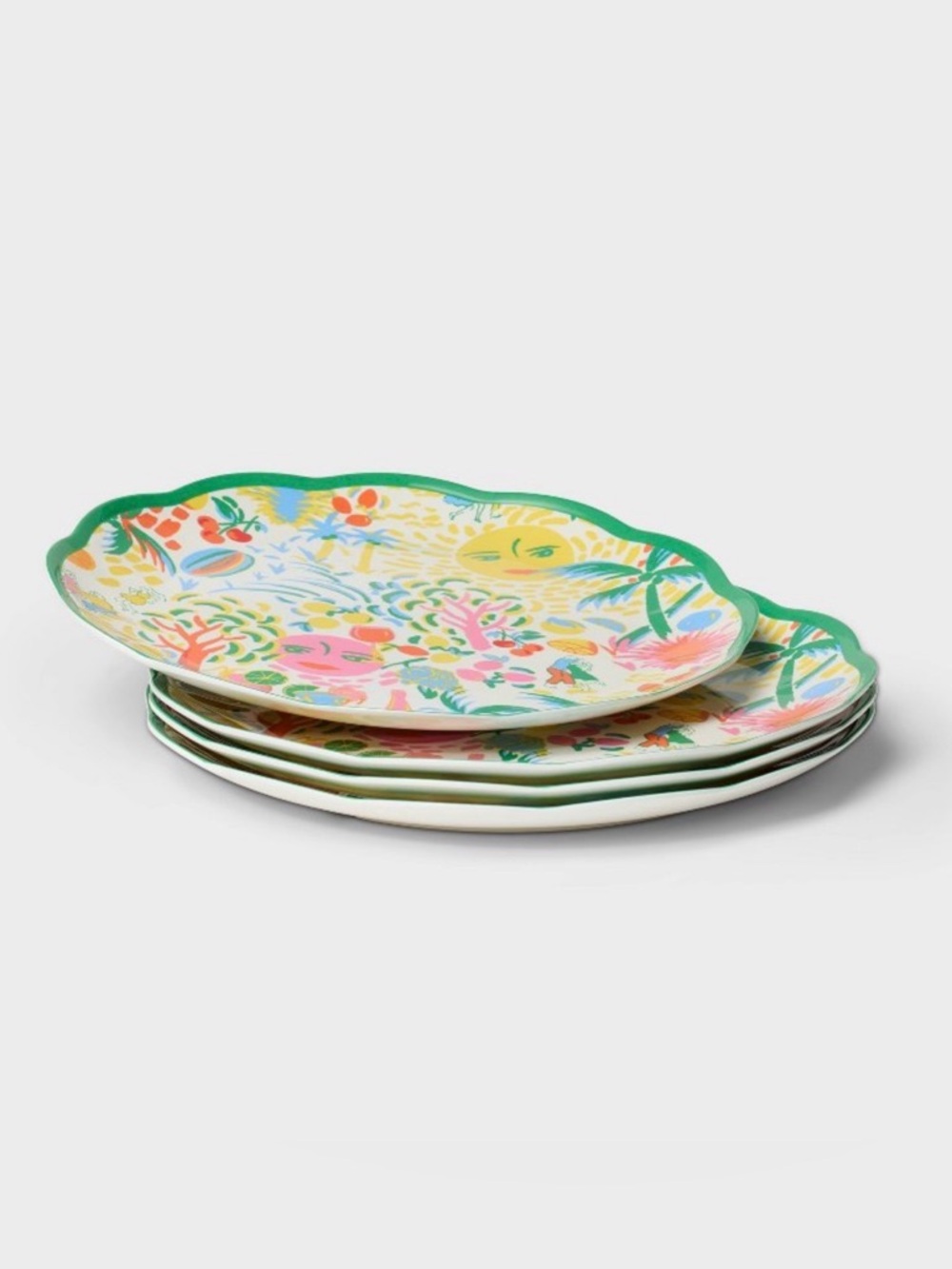 Roller Rabbit x Target Vacation Melamine Dinner Plates - Set of 4 - Picture 2 of 6